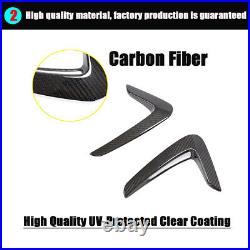 For BMW 4 Series F32 F33 F36 14-19 2PCS Side Fender Air Vent Cover Carbon Fiber