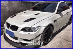 For BMW E90 E92 E93 M3 05-12 Front Bumper Fins Splitter Canard Lip Carbon 4PCS