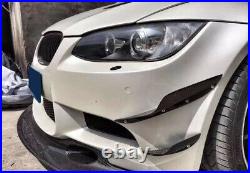 For BMW E90 E92 E93 M3 05-12 Front Bumper Fins Splitter Canard Lip Carbon 4PCS