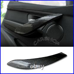 For BMW F30 F32 F80 F82 430i M4 Dry Carbon Fiber Interior Door handle Cover Trim