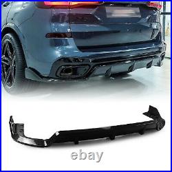 For BMW X5 G05 M 2019 2020 Carbon Fiber Rear Bumper Lip Diffuser Spoiler 3Pcs