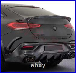 For Benz GLE-Class Coupe 2020-2022 Dry Carbon Fiber Rear Trunk Spoiler Wing Flap