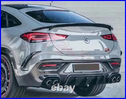 For Benz GLE-Class Coupe 2020-2022 Dry Carbon Fiber Rear Trunk Spoiler Wing Flap