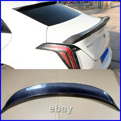 For Cadillac CT5 2020-2022 Real Carbon Fiber Rear Boot Spoiler Wing Flap
