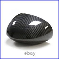 For Dodge Challenger 2009-2022 Real Carbon Fiber Side Mirror Cover Cap Add On