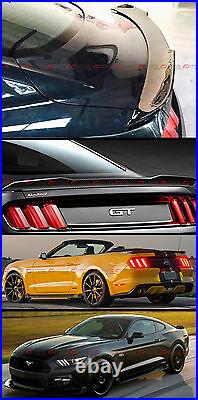 For Ford Mustang 2015-2022 GT H Style Carbon Fiber Rear Trunk Spoiler Wing