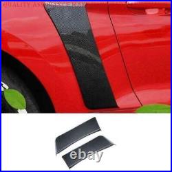 For Ford Mustang 2015-2023 ST Carbon Fiber Rear Side Vent Fender Cover Trim 2PCS