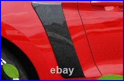 For Ford Mustang 2015-2023 ST Carbon Fiber Rear Side Vent Fender Cover Trim 2PCS