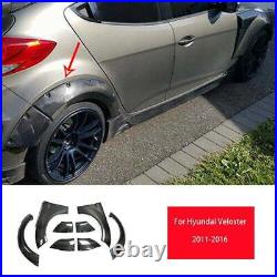 For Hyundai Veloster 2011-16 Dry Carbon Fiber Wheel Eyebrow Arches Fender Flares