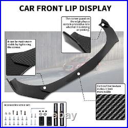 For Infiniti G37 Carbon Fiber Front Bumper Lip Splitter + Side Skirt +Strut Rods