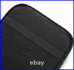For JDM TRD Carbon Fiber Car Center Console Armrest Cushion Mat Pad Cover Combo