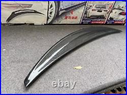 For Maserati GTS GranTurismo Sport Carbon Fiber rear trunk boot lip spoiler wing