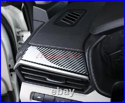 For Nissan Altima 2019-2021 2X Carbon Fiber Dashboard Center Console Cover Trim