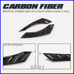For Nissan R35 GTR 08-17 Front Fender DIY Side Vents Duct NSM Style Carbon Fiber
