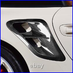 For Porsche 911 997 Turbo 2004-12 Real Carbon Fiber Side Fender Air Intake Cover