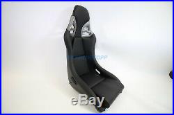 For Porsche 997 Style GT3 2 PAIR Seats Black Leather Carbon Fiber GT2 RS Turbo