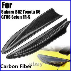 For Subaru BRZ Toyota 86 GT86 Scion FR-S 2Pcs Side Fender Fin Vents Carbon Fiber