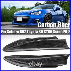 For Subaru BRZ Toyota 86 GT86 Scion FR-S 2Pcs Side Fender Fin Vents Carbon Fiber