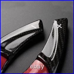 For Toyota Camry 2018-2021 Carbon Fiber Black Steering Wheel Paddle Shifter Trim