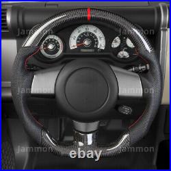 For Toyota FJ Cruiser 2006-2017 NEW Black Real Carbon Fiber Steering Wheel Kit