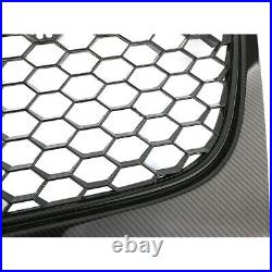 For Vw Golf Mk5 Gti Carbon Fibre Black Honeycomb Mesh Front Bumper Centre Grille