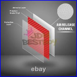 Forged Gloss Carbon Fiber Black Car Vinyl Wrap Air Release Sticker Sheet Film