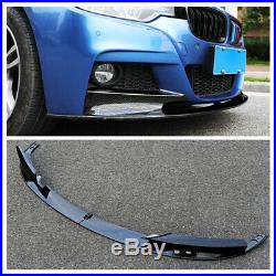 Front Bumper Spoiler Trim Lip For 2012-18 BMW F30 3 Series M Style Carbon Fiber