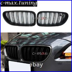 Front Kidney Grille Carbon Fiber Grill For BMW 6 Series F06 F12 F13 M6 2012 +