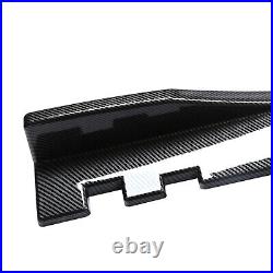 Front Rear Bumper Lip+78.7Side Skirt Extension Carbon Fiber For Audi A5 A4 A3