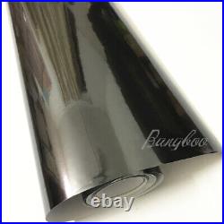 Full Roll 100FT x 5FT Glossy Mirror Chrome Black Foil Car Wrap Vinyl Film Sheet