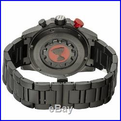 GV2 by Gevril Men's 9906 Scuderia Black IP Stainless Steel Wristwatch