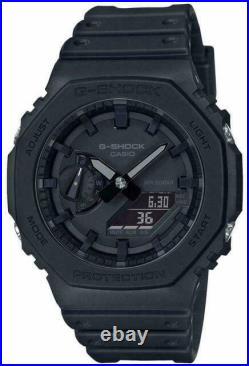 G-Shock GA-2100-1A1ER Black Casio Casioak Carbon Core Blackout Watch GA-2100-1A1