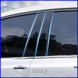 Gloss Forged Carbon Fiber Window Pillar Panel Cover Fits 16-21 10th Civic Sedan
