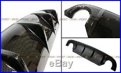 Glossy Carbon Fiber S Style Rear Bumper Diffuser Body Kit Lip For Infiniti Q50 S