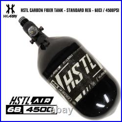 HK Army HSTL 68/4500 Carbon Fiber HPA Compressed Air Paintball Tank Black