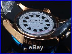 Invicta Men 50mm Pro Diver Blue Carbon Fiber Dial Chrono 18K Rose Gold SS Watch