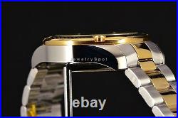 Invicta Men's Watch 22806 Aviator Black Carbon Fiber 2Tone Gold SS Bracelet NEW