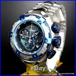 Invicta Reserve Thunderbolt Black MOP Swiss Made Chronograph Silver Watch New