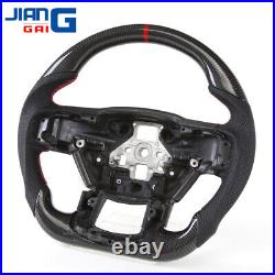 JiangGai Carbon Fiber Steering Wheel Fit For 2015+ Ford F150 Raptor No Paddle