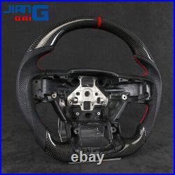 JiangGai Carbon Fiber Steering Wheel Fit For 2015+ Ford F150 Raptor No Paddle