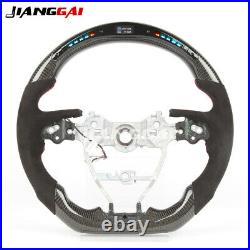 LED Carbon Fiber Suede Steering Wheel Fit In Toyota Camry 2018-2021