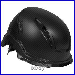 LIFT RADIX Black Carbon Type 2 Vented Safety Helmet Carbon Fiber HRX-22CKC2