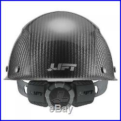 LIFT Safety DAX Carbon Fiber Cap Style Hard Hat with Ratchet Suspension Gloss