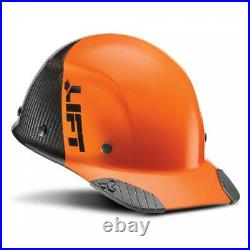 Lift Safety Dax 50/50 Carbon Fiber Cap Hard Hat Orange-Black