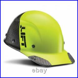 Lift Safety Dax 50/50 Carbon Fiber Cap Hard Hat Yellow-Black