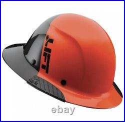 Lift Safety HDF50C-19OC Dax 50/50 Carbon Fiber Full Brim Hard Hat Orange-Black