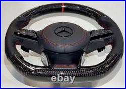 Mercedes AMG 2018 Custom Design Carbon fiber black Napa Steering wheel