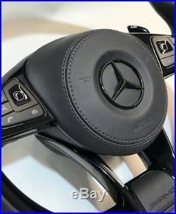 Mercedes AMG Carbon Black Piano version Steering wheel W222 W213 W217 C292 etc