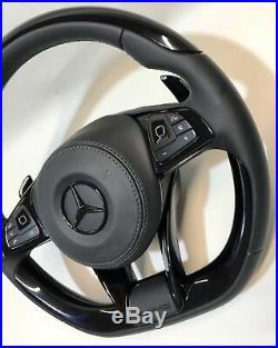 Mercedes AMG Carbon Black Piano version Steering wheel W222 W213 W217 C292 etc