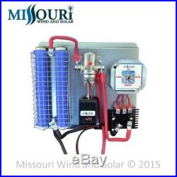 Missouri Freedom 12 Volt 1600 Watt 9 Blade Wind Turbine Generator Kit Black